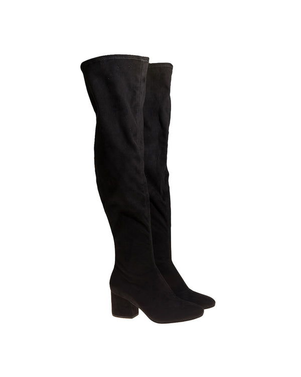 Sophia Over The Knee Boot With Suede Block Heel