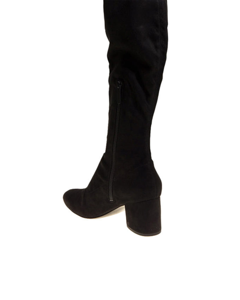 Sophia Over The Knee Boot With Suede Block Heel