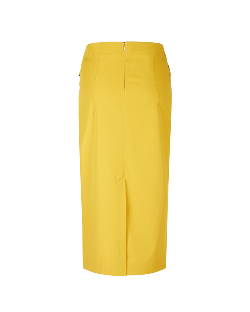 LAST ONE High Waist Skirt With Buttons