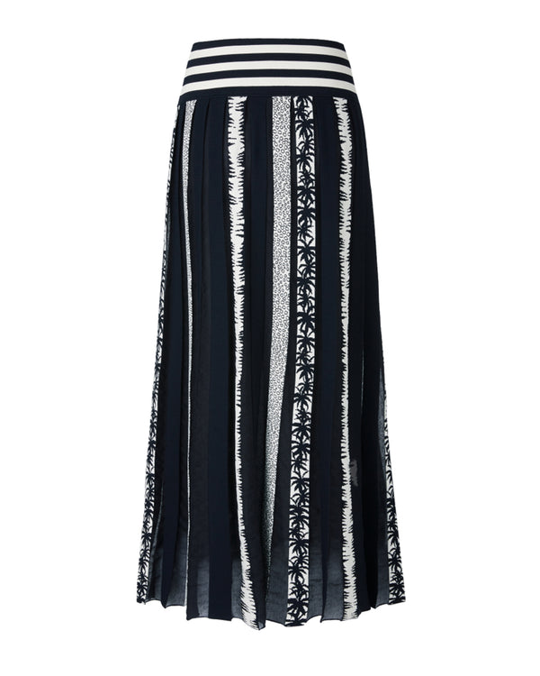 LAST ONE Long Knitted Pleat Skirt