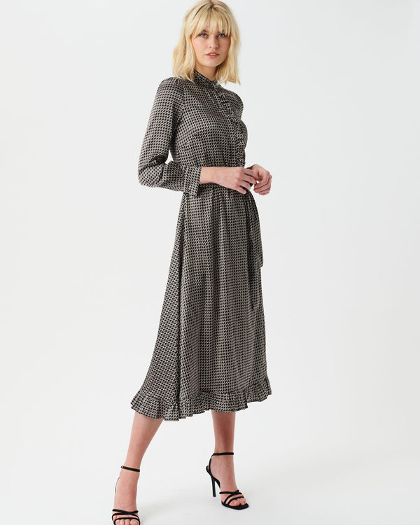 Adina Dress in Lattice Print