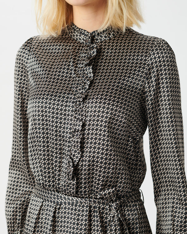 Adina Dress in Lattice Print