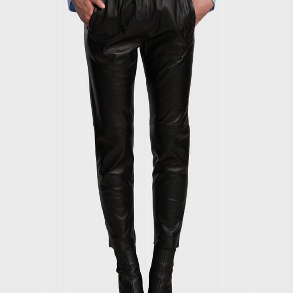 Vince leather joggers on sale