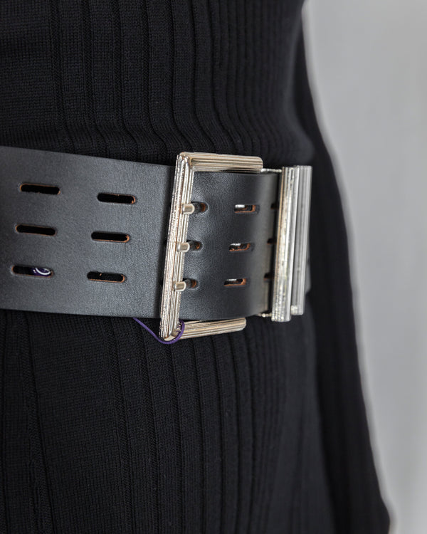 Wide Belt With Cut Outs