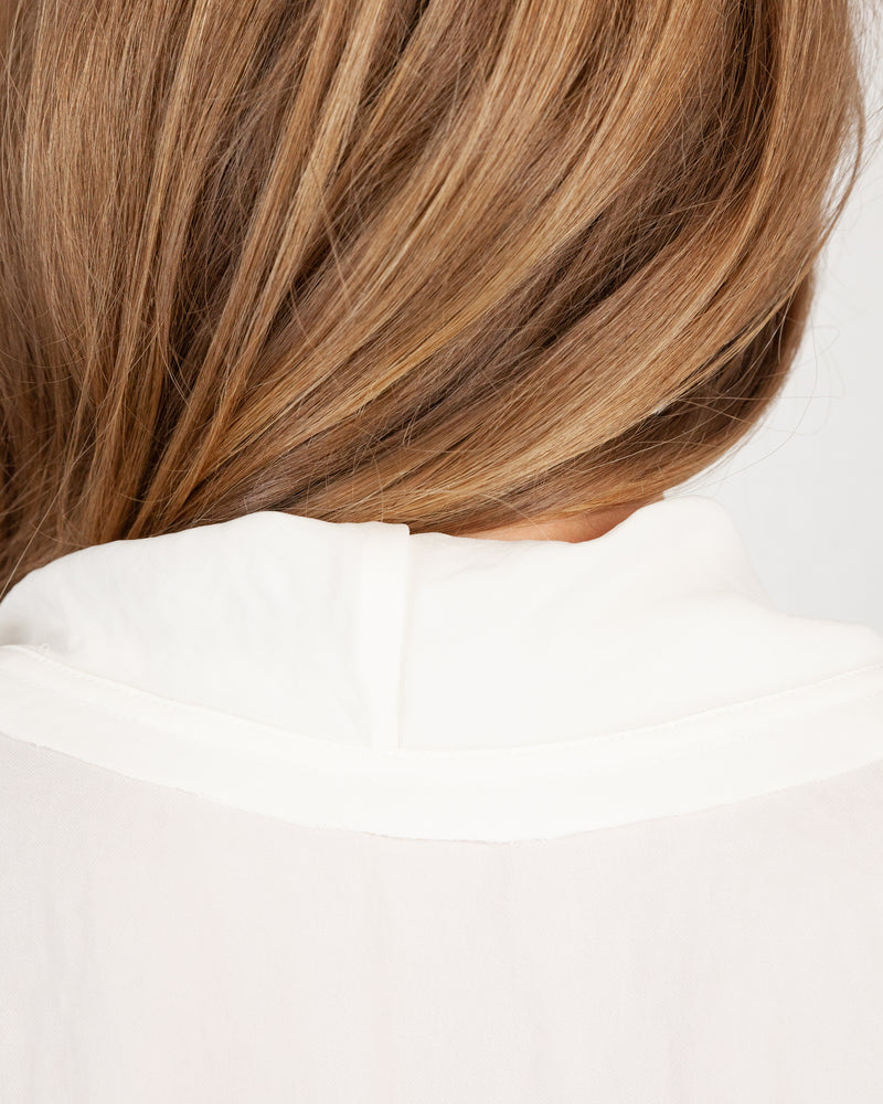Ruffle Trim Neckline & Front