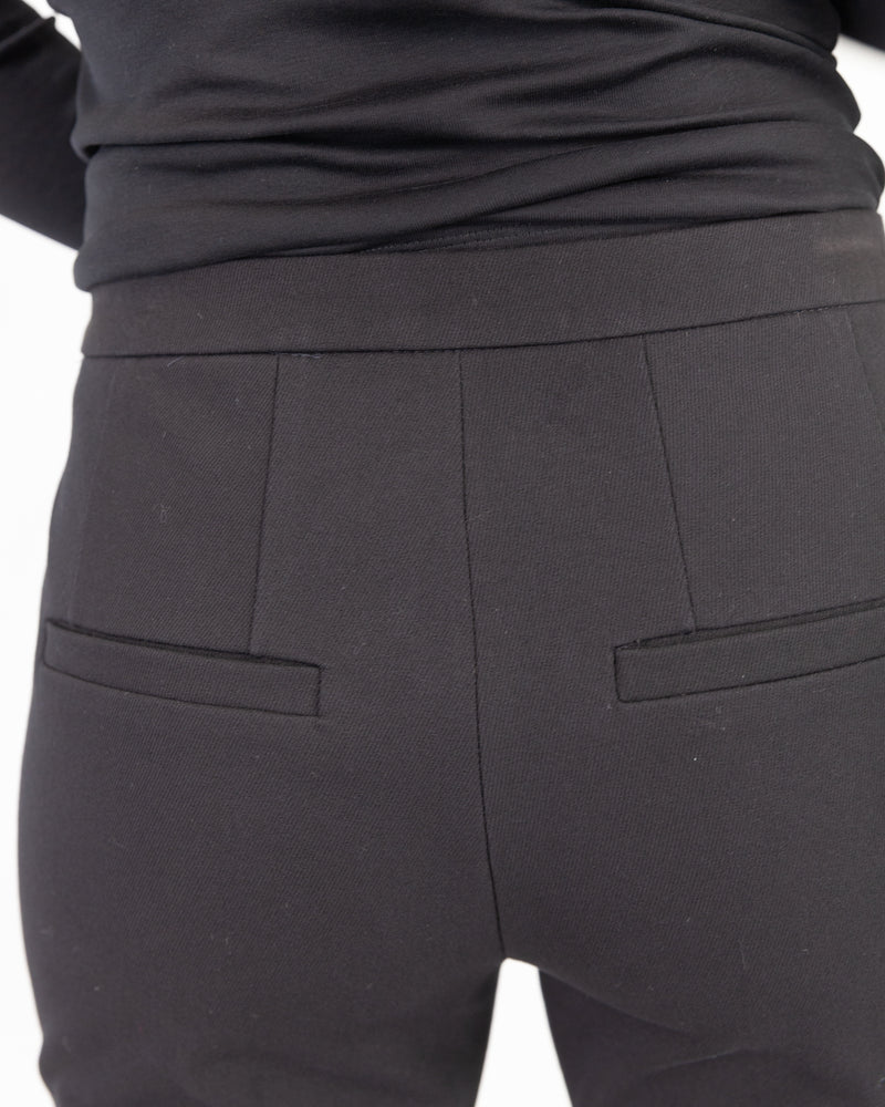 Cropped Stretch Trouser With Gentle Kick Hem