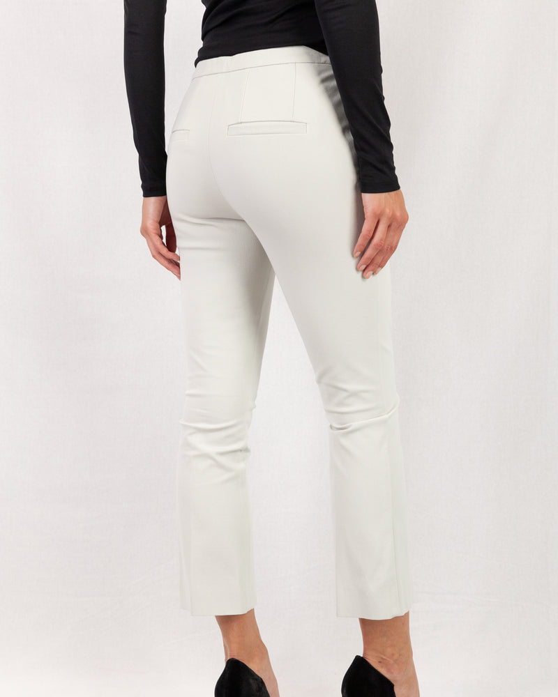 Cropped Stretch Trouser With Gentle Kick Hem
