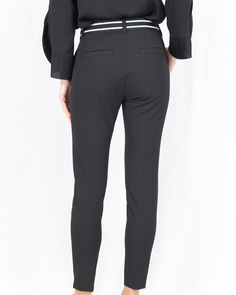 Striped Tapered Leg Trouser With Sport Stripe Waistband