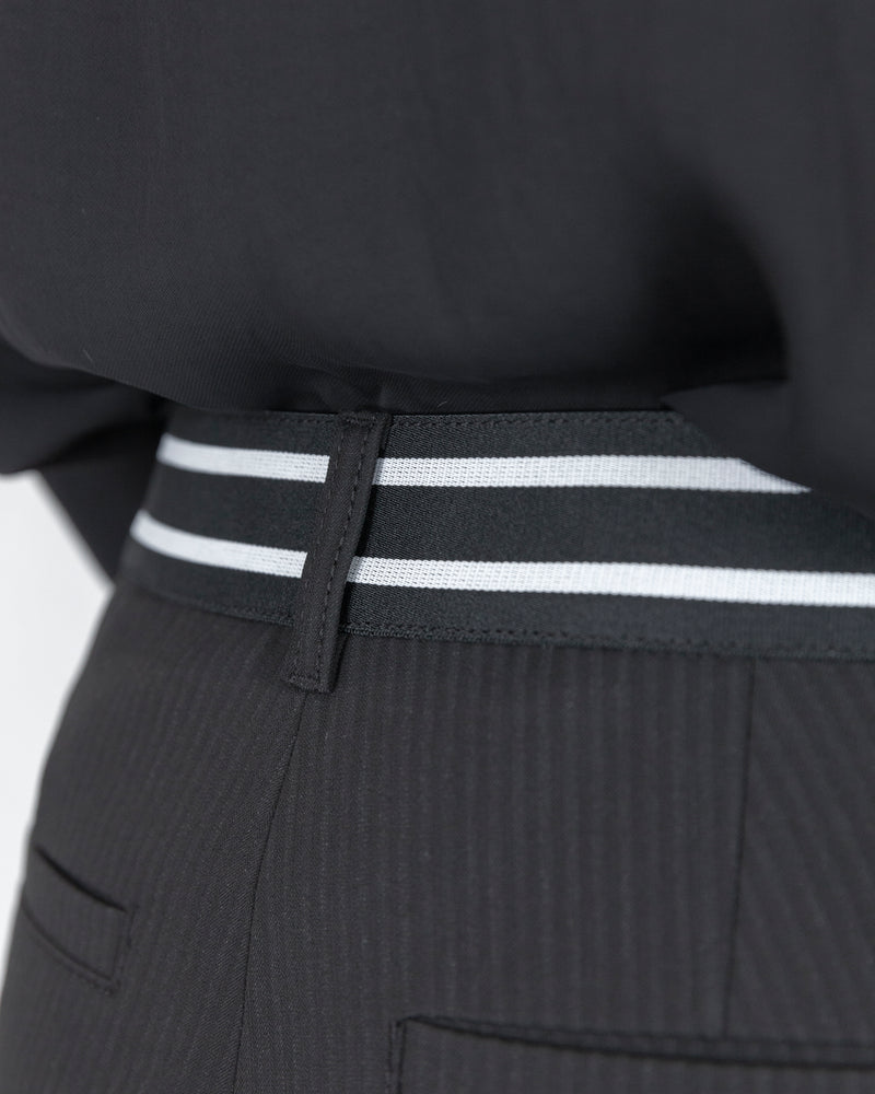 Striped Tapered Leg Trouser With Sport Stripe Waistband