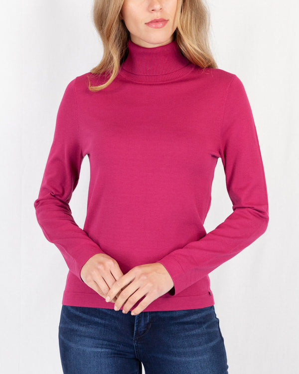 Berry Roll Neck Sweater