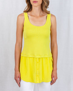 MarcCain Two Part Jersey Rib Vest With Peplum