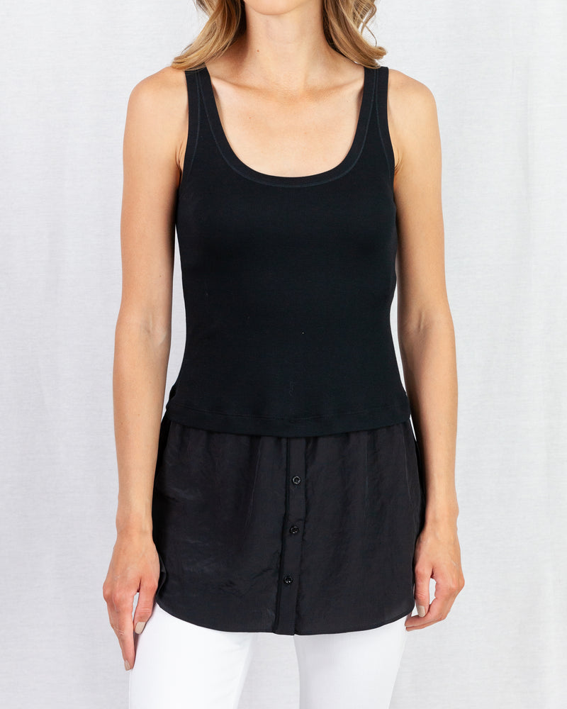 MarcCain Two Part Jersey Rib Vest With Peplum