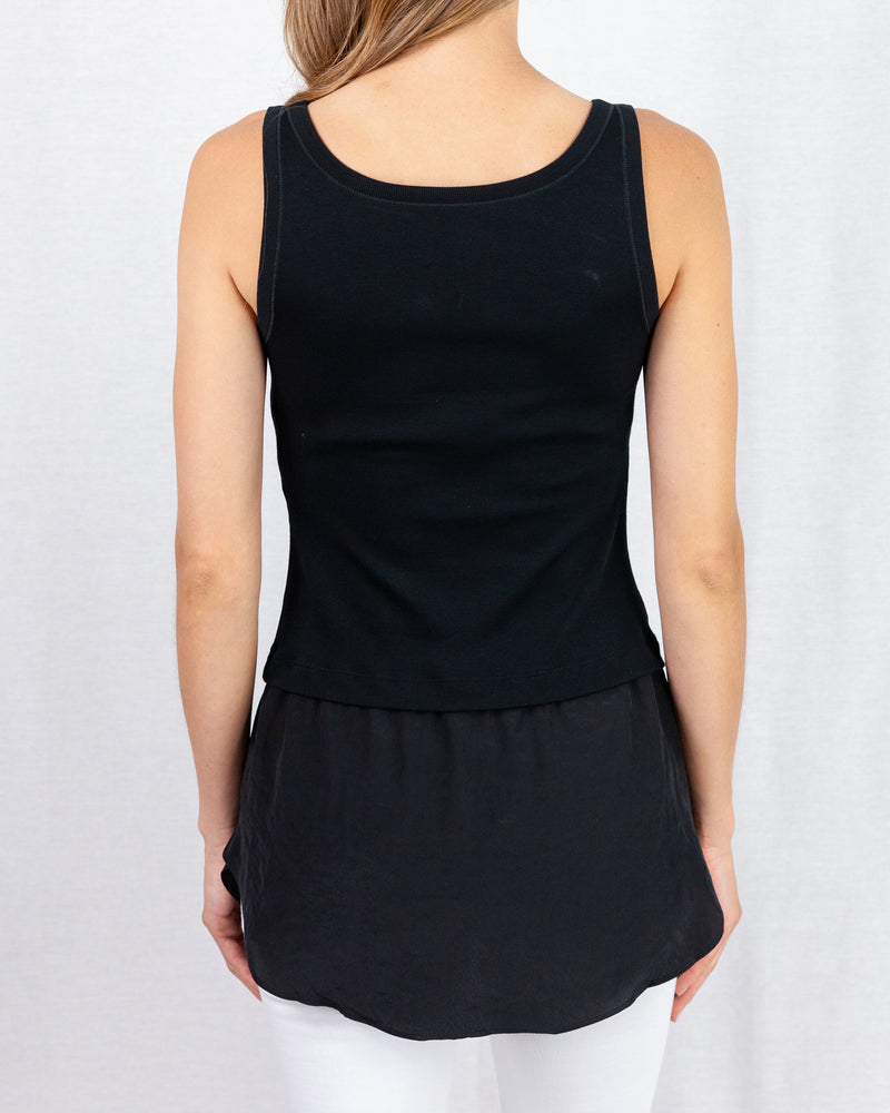 MarcCain Two Part Jersey Rib Vest With Peplum