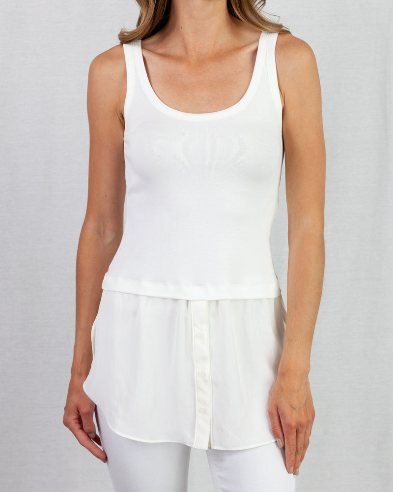 MarcCain Two Part Jersey Rib Vest With Peplum