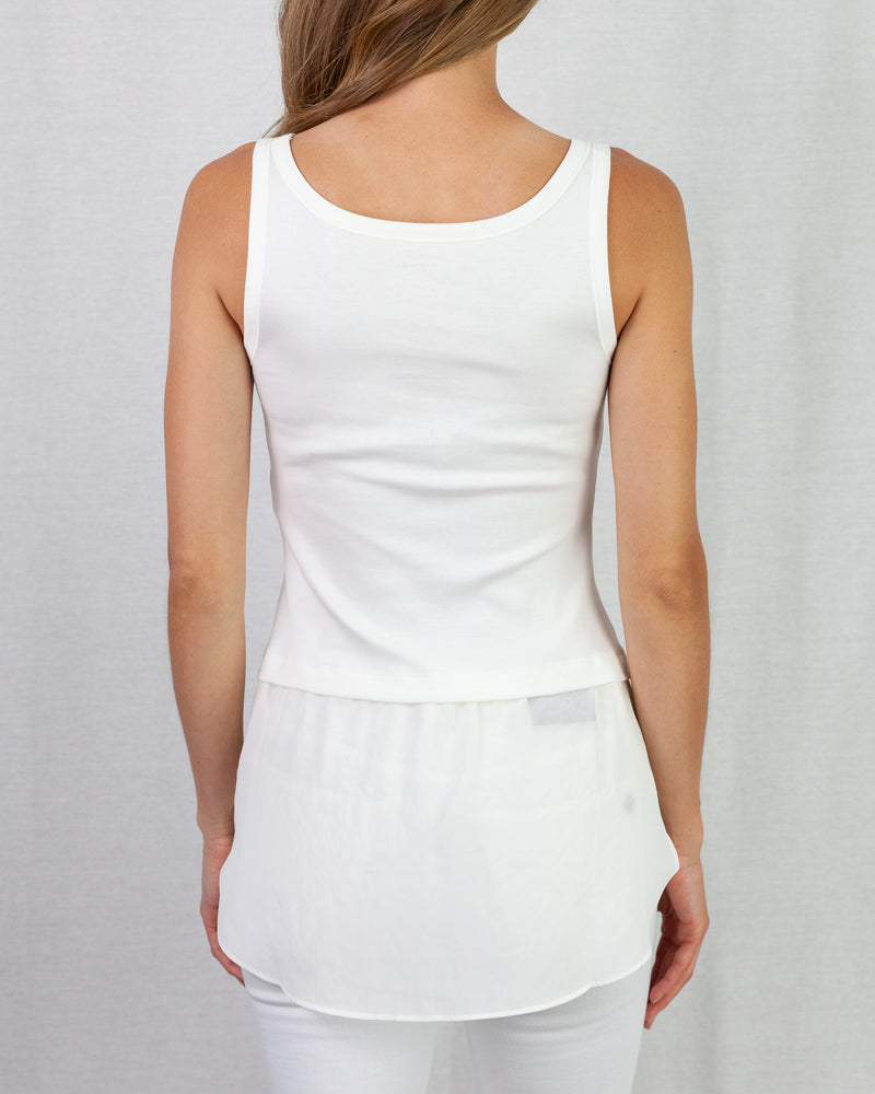 MarcCain Two Part Jersey Rib Vest With Peplum