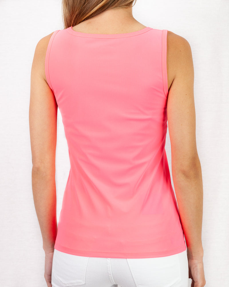 Pink scoop neck vest