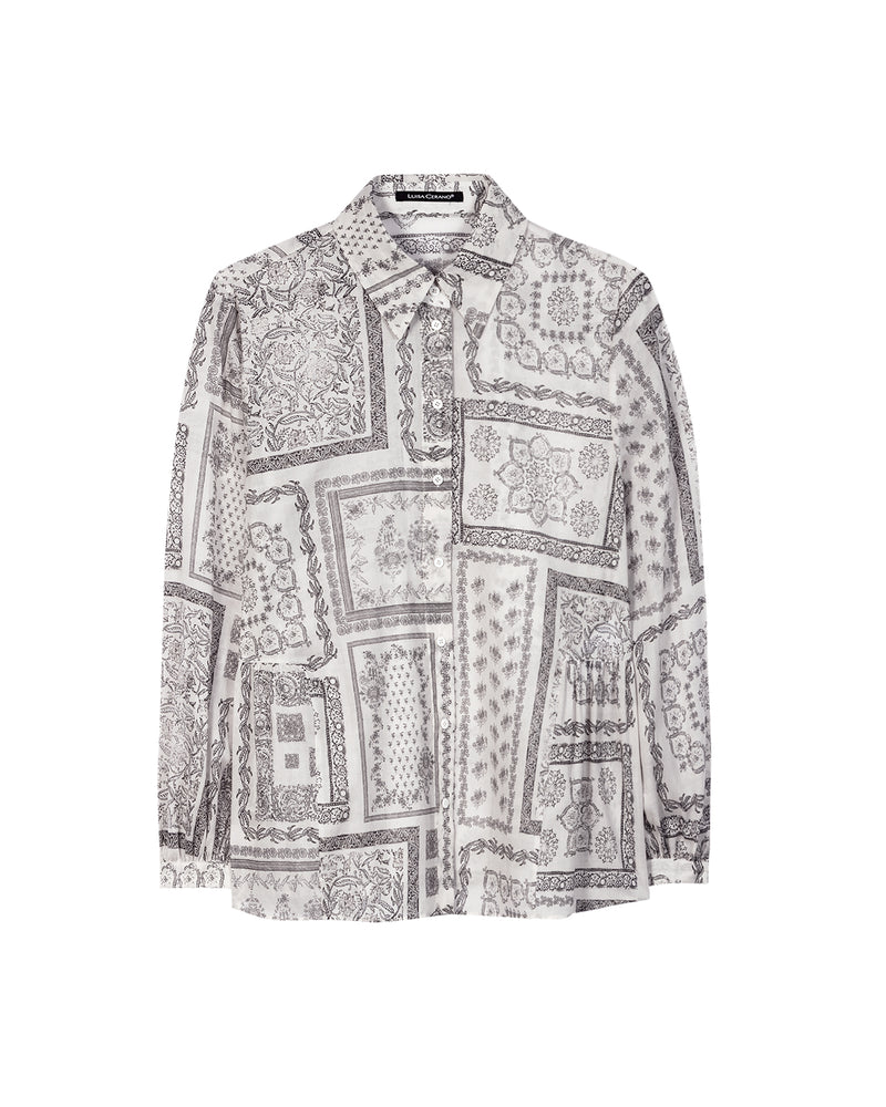 Tile Design Voilé Blouse