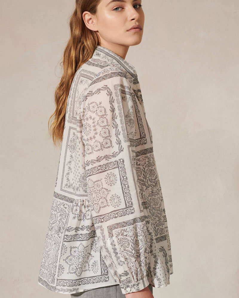 Tile Design Voilé Blouse
