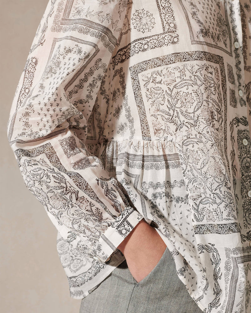 Tile Design Voilé Blouse