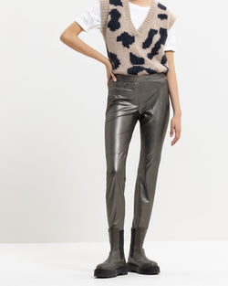 Slim Fit Stretch Metallic Pant