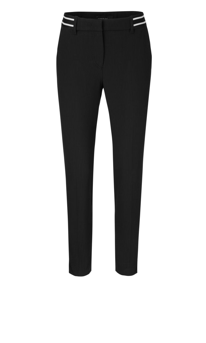 Striped Tapered Leg Trouser With Sport Stripe Waistband