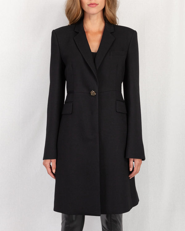 Jewel Button Trilby Style Coat