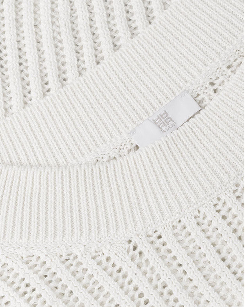 Textured Off White Sweater