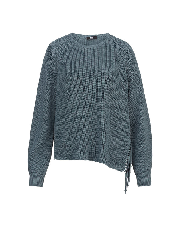 LAST ONE - Slate Fringe Sweater