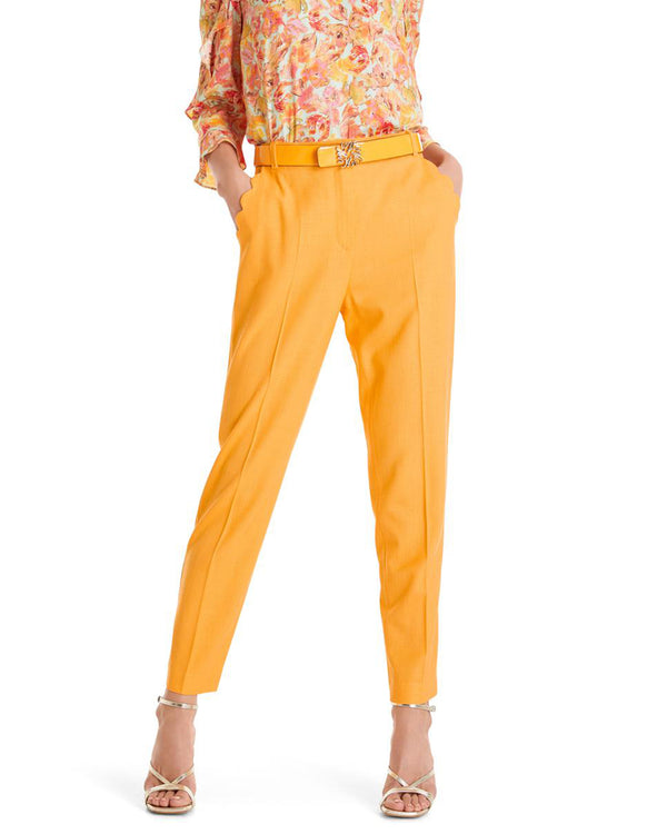 Scalloped Edge Pocket Pant In Pink