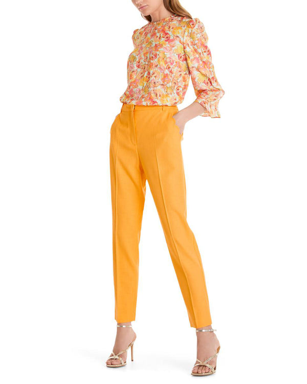 Scalloped Edge Pocket Pant In Pink