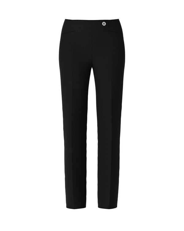 Straight Leg Stretch Pant With Pressed Creases