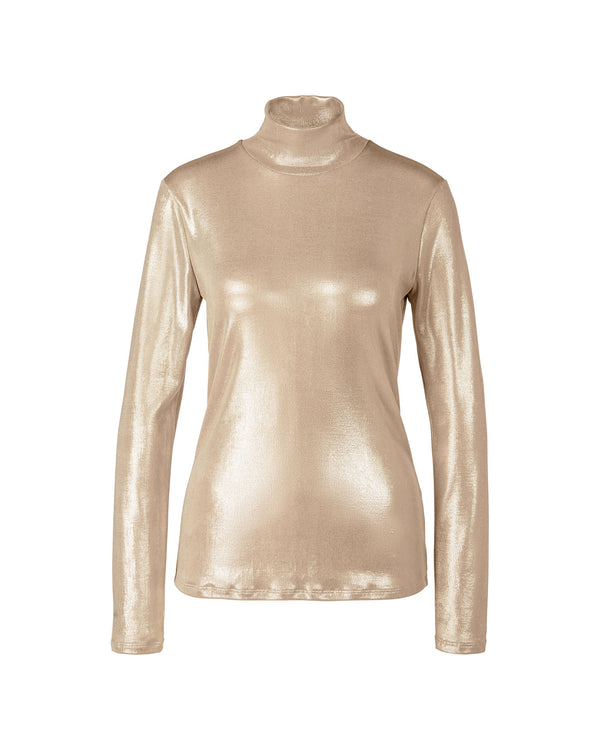 Metallic Roll Neck