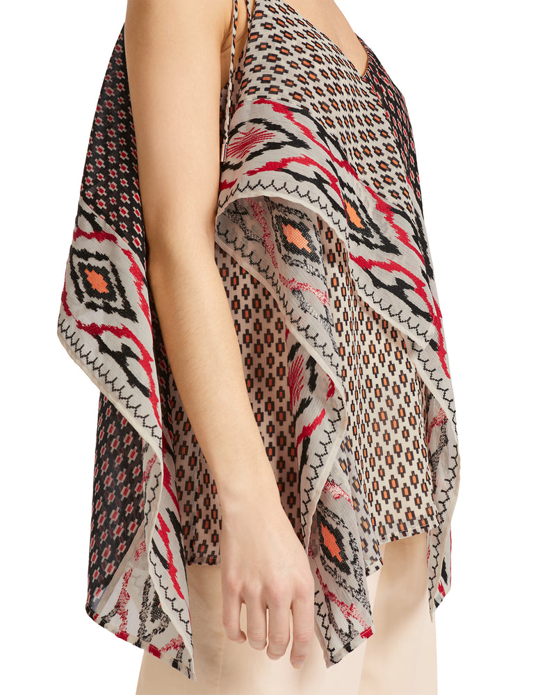 Handkerchief Multi Print Top