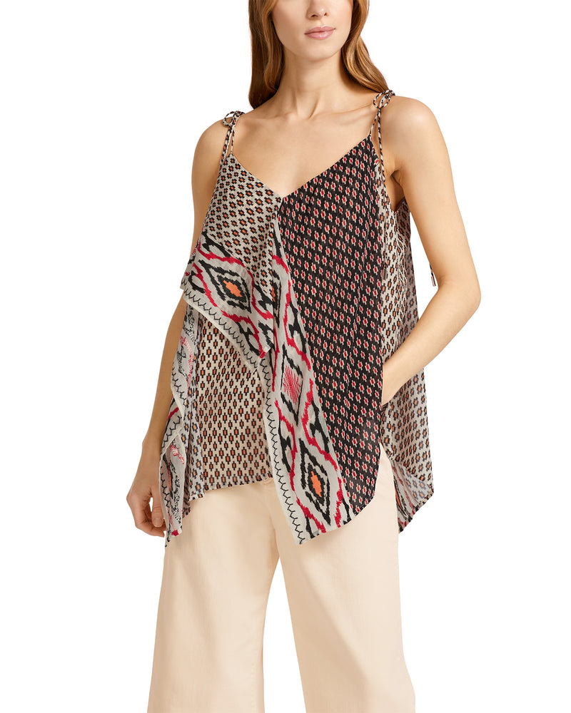 Handkerchief Multi Print Top