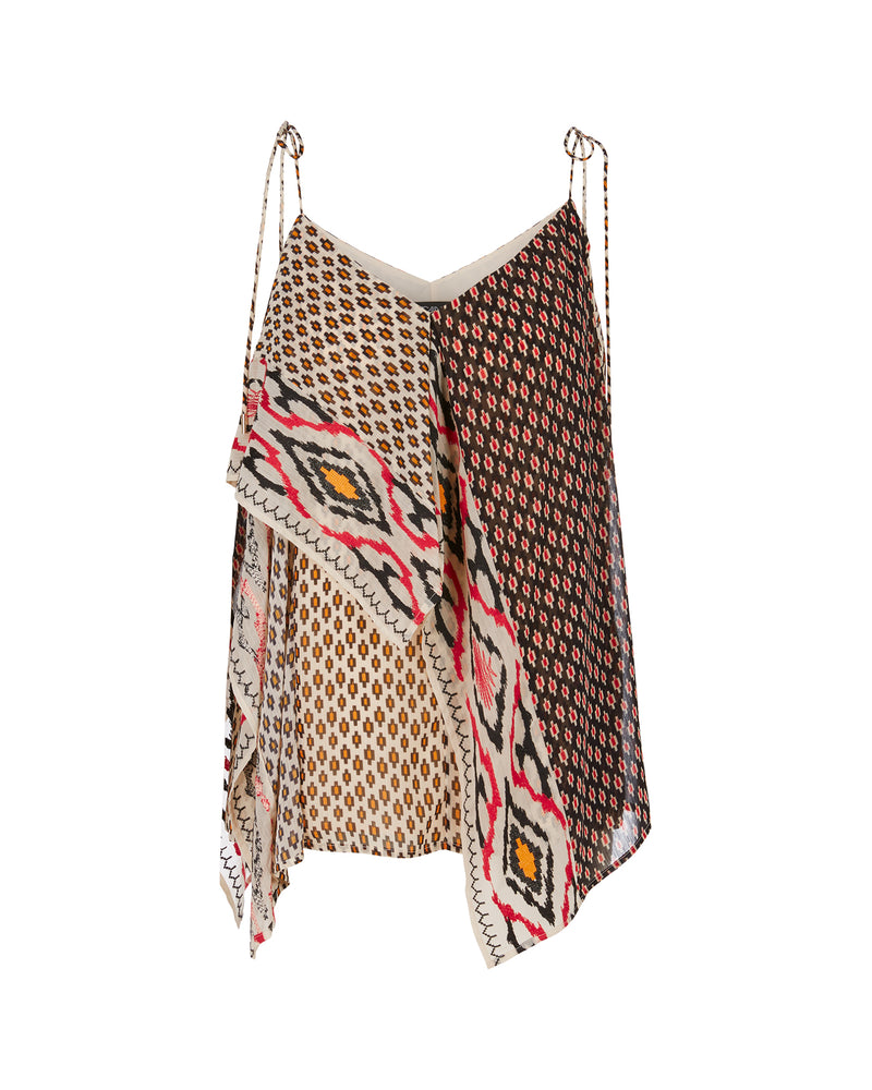 Handkerchief Multi Print Top
