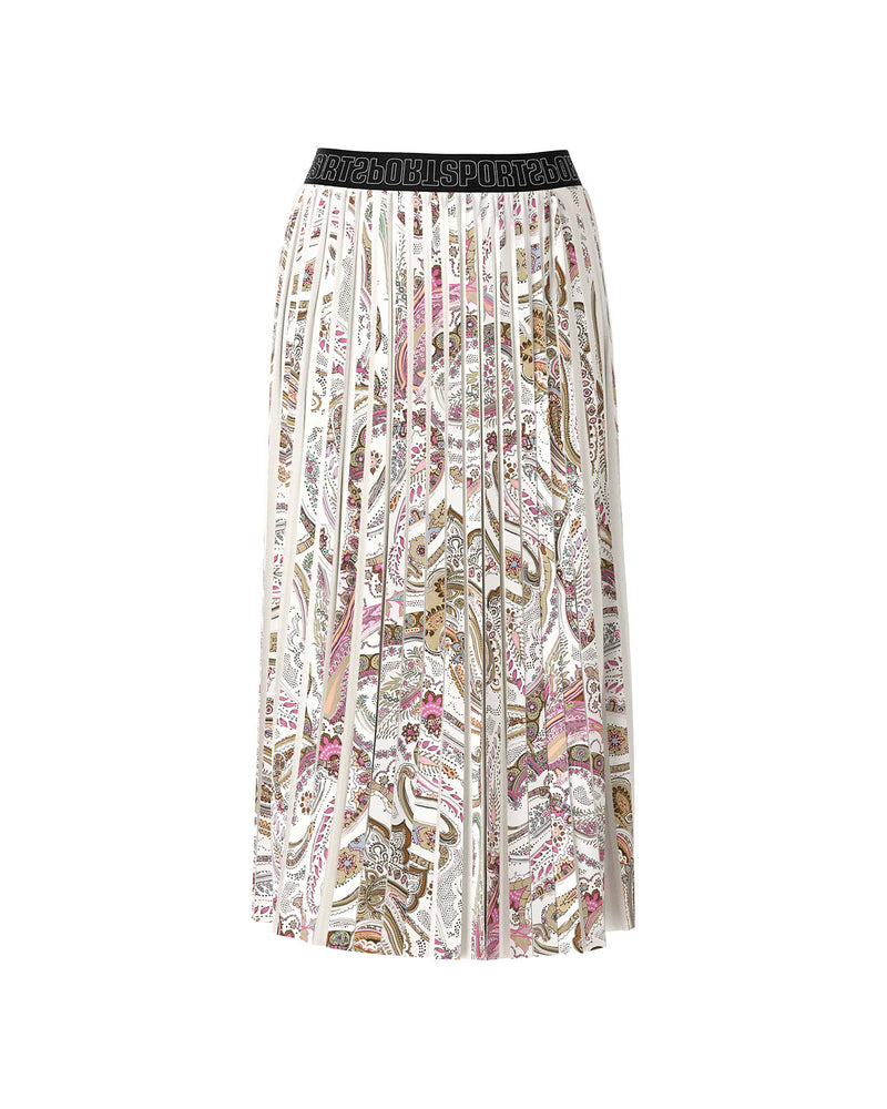 Paisley Print Pleat Skirt