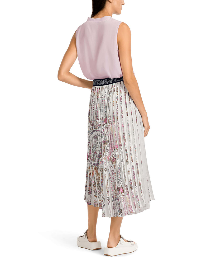 Paisley Print Pleat Skirt