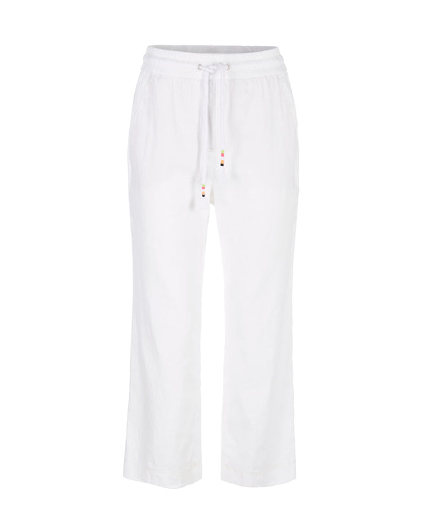 Linen Rope Pull Waist Pant
