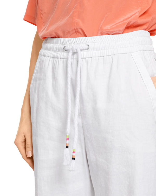 Linen Rope Pull Waist Pant