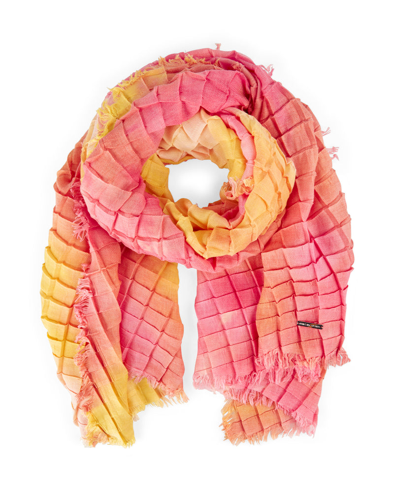 LAST ONE Crinkle Scarf Ombre Dye
